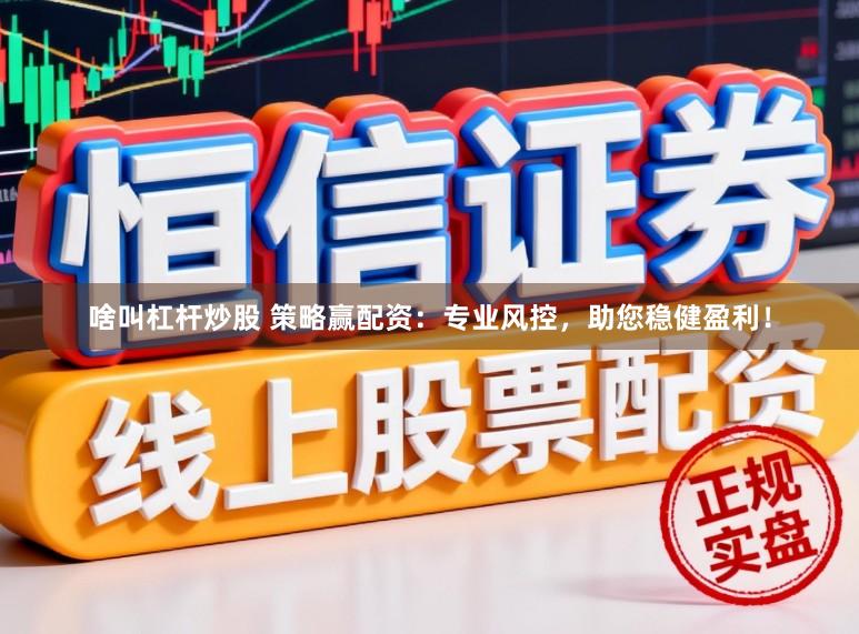 啥叫杠杆炒股 策略赢配资：专业风控，助您稳健盈利！